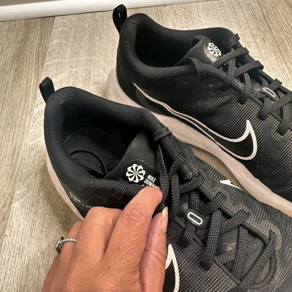 Nike Downshifter 12 Shoes Mens Size 11 Wide Black White Road Running DM4194-001 - Picture 6 of 13